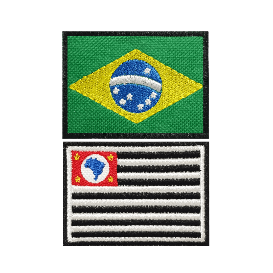 Patch Bordado Brasil - 8,5x7,5 CM -Cód.2430